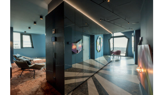 10 sapphire penthouse flur corridor spiegel libeskind mitte penthouse