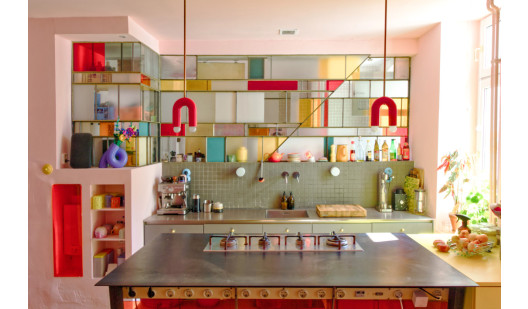 plush 74 colorful playful apartment with bar 71411 3