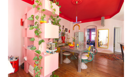 plush 74 colorful playful apartment with bar 71411 4