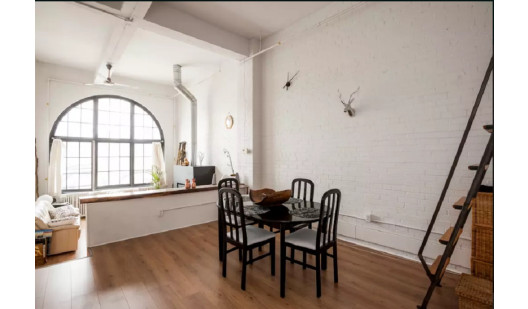 plush74 large bright loft with arched window toronto 3