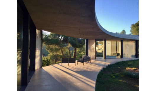 plush74 location photo film architecture conrete nature office madrid spain13