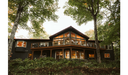 plush74 photo film location toronto lake house canada rustic forest private home 40