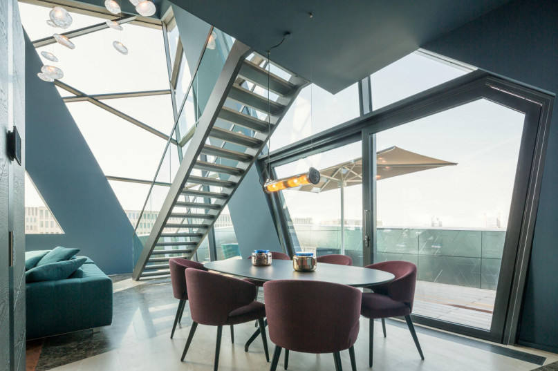 06 sapphire penthouse esszimmer wohnzimmer libeskind mitte penthouse