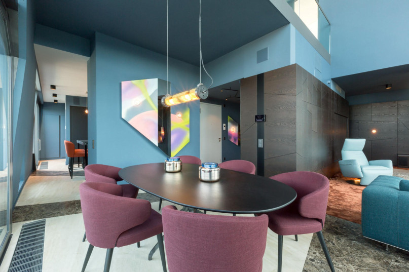 09 sapphire penthouse essbereich dining area libeskind mitte penthouse