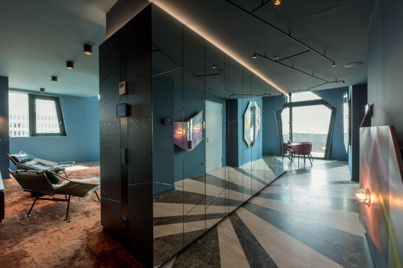 10 sapphire penthouse flur corridor spiegel libeskind mitte penthouse