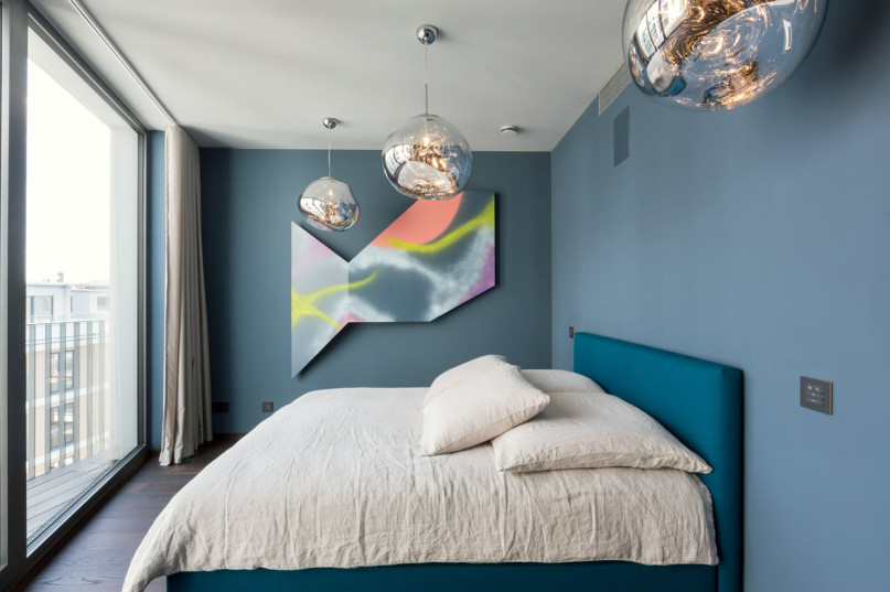 14 sapphire penthouse gaste schlafzimmer guest bedroom balkon libeskind mitte penthouse