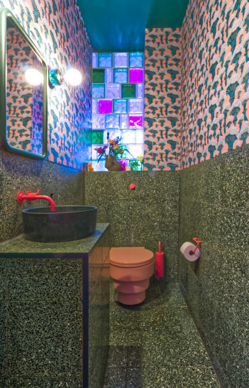 plush 74 colorful playful apartment with bar 71411 5