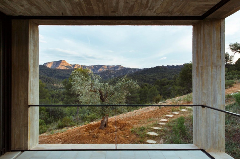 plush74 location photo film architecture conrete nature house madrid spain23