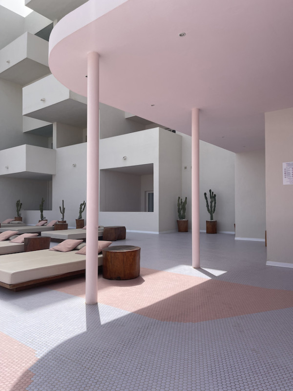 plush74 location scout ibiza streets graphic funky rental pink film photo event pink hotel pool car11