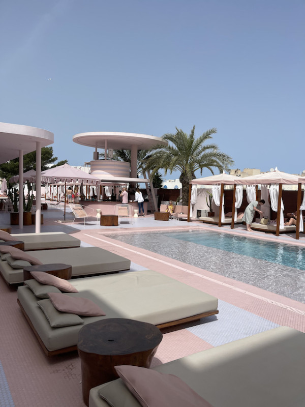 plush74 location scout ibiza streets graphic funky rental pink film photo event pink hotel pool car12