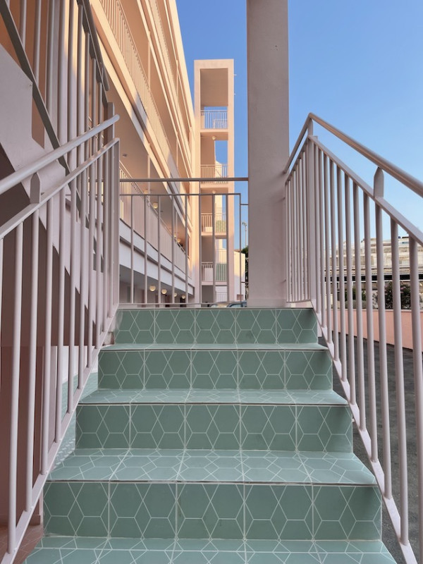 plush74 location scout ibiza streets graphic funky rental pink film photo event pink hotel pool car26