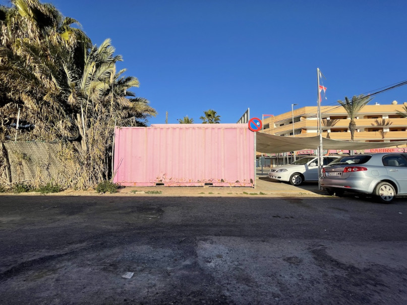 plush74 location scout ibiza streets graphic funky rental pink film photo event urban colors24