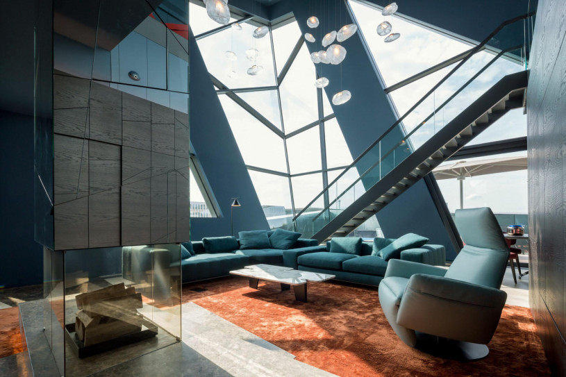 02 sapphire penthouse wohnzimmer kamin libeskind mitte penthouse 0