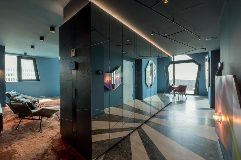 10 sapphire penthouse flur corridor spiegel libeskind mitte penthouse