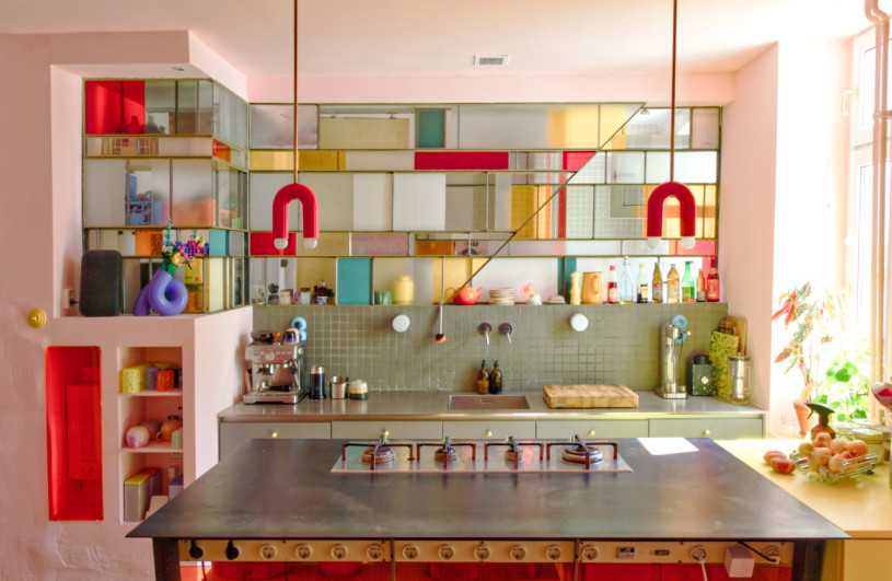 plush 74 colorful playful apartment with bar 71411 3