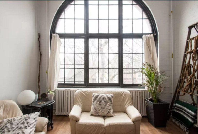 plush74 large bright loft with arched window toronto 2