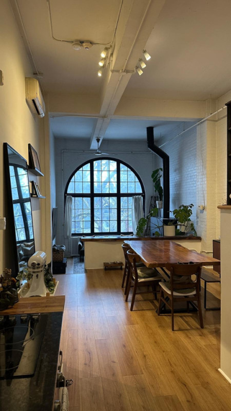 plush74 large bright loft with arched window toronto 6