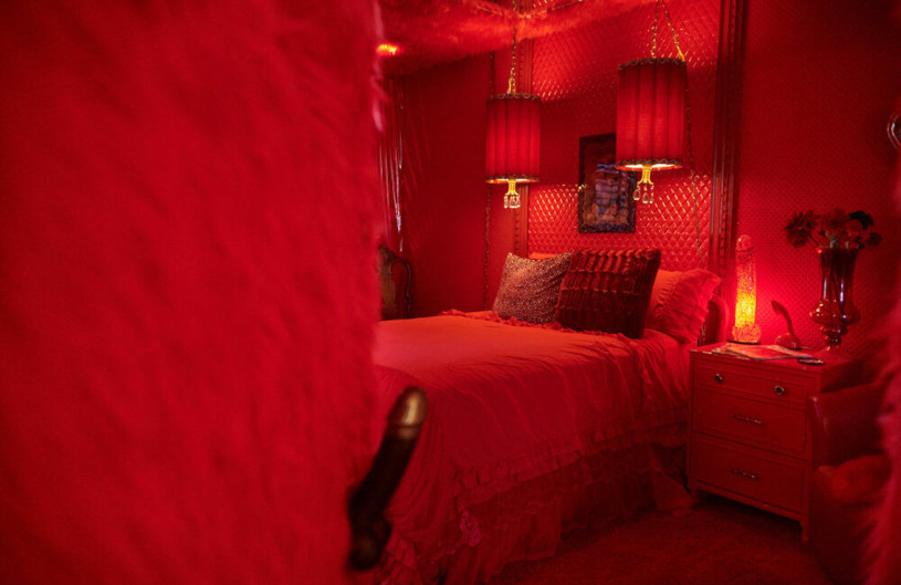 pluche74 locatie californië design vintage meubels roze paleis shoot film foto mode auto scouting34