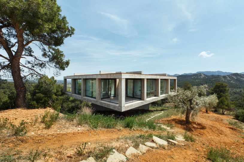 plush74 location photo film architecture conrete nature house madrid spain16