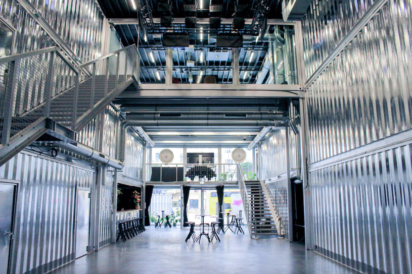 plush74 location photo film event rental germany berlin container box steel showroom 14