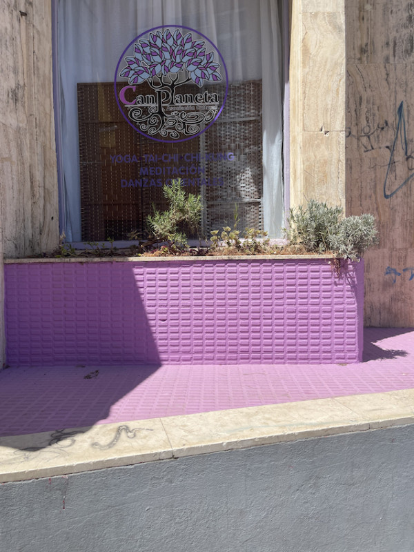 plush74 location scout ibiza streets graphic funky rental pink film photo event pink hotel pool car15