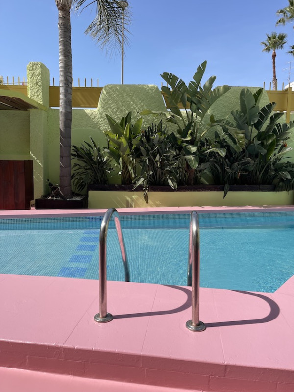 plush74 location scout ibiza streets graphic funky rental pink film photo event pink hotel pool car22