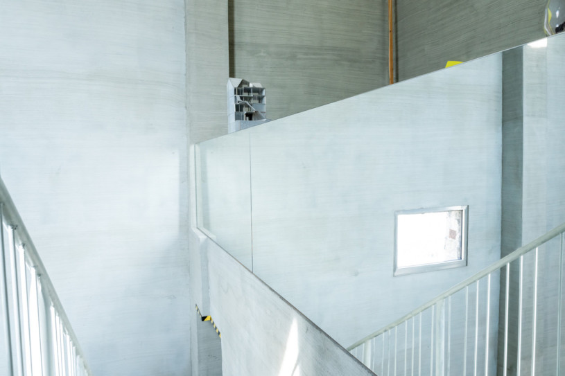 plush74 location scout rental photo film production berlin brandlhuber tower office brutalism concrete10